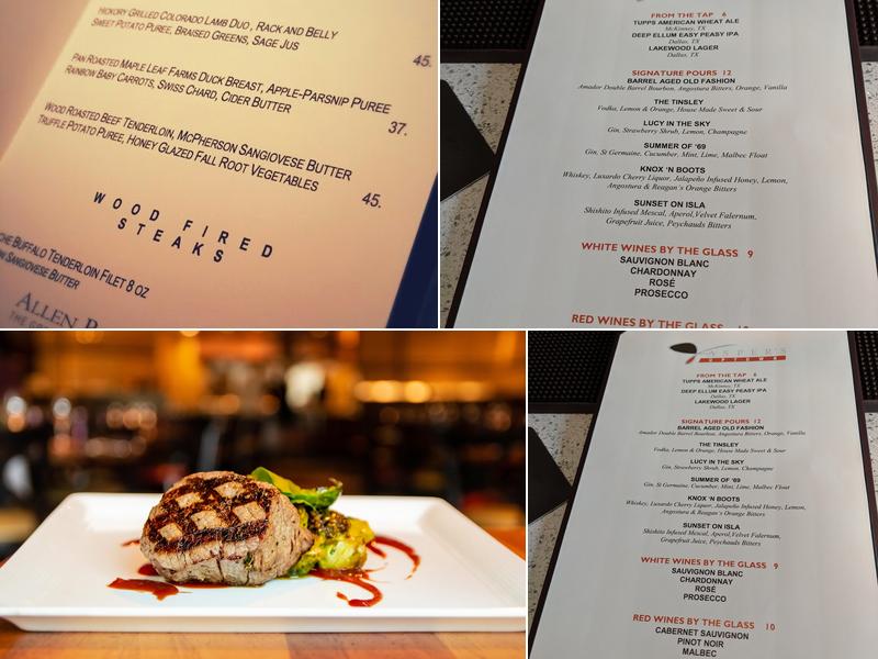 Jasper's Uptown Menu