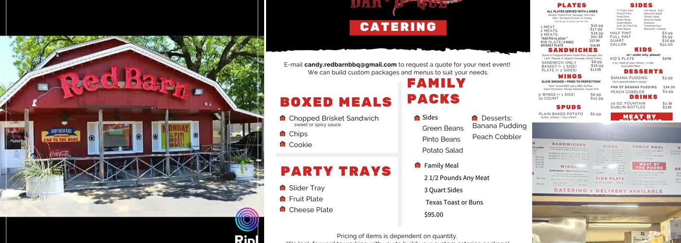 Red Barn Bar-B-Que Menu
