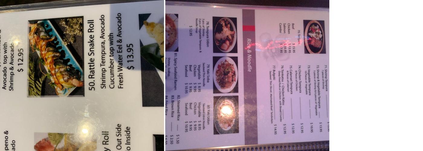 Ahoyama Menu