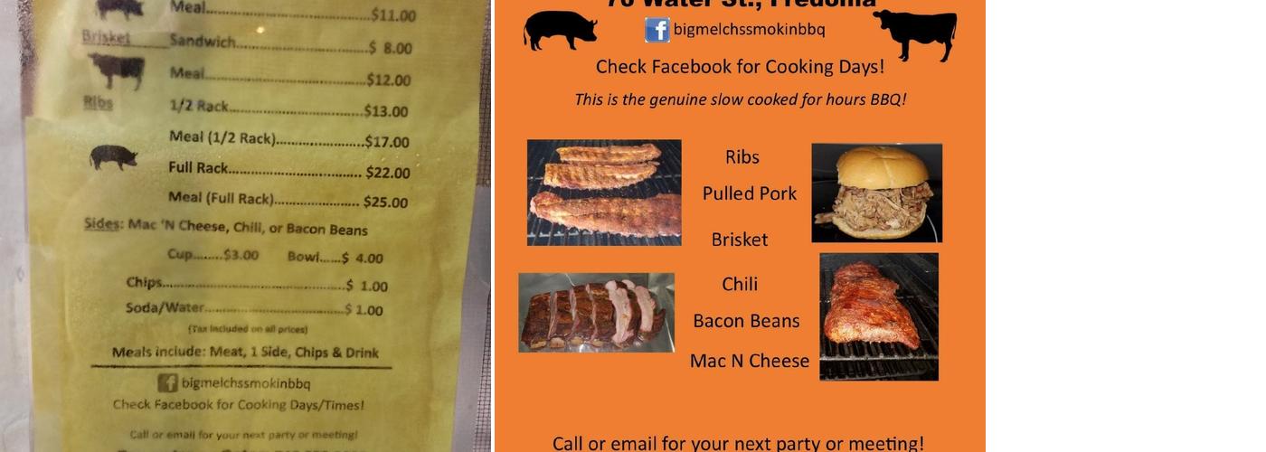 Big Mike's BBQs Menu