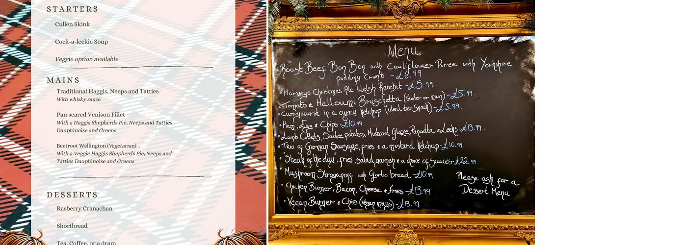 The Catts Inn, Rotherfield Menu