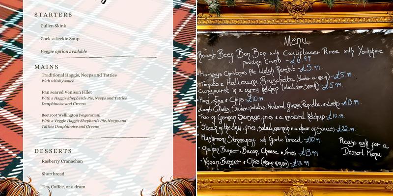 The Catts Inn, Rotherfield Menu