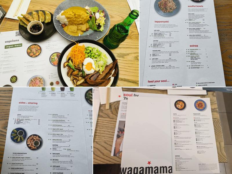 wagamama great marlborough street - noodle lab Menu