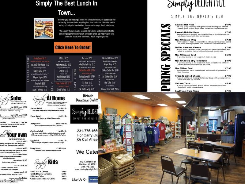 Simply Delightful Menu