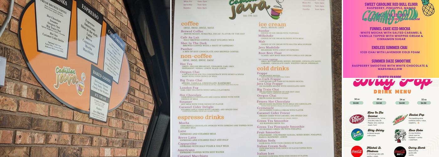 Cadillac Java Menu