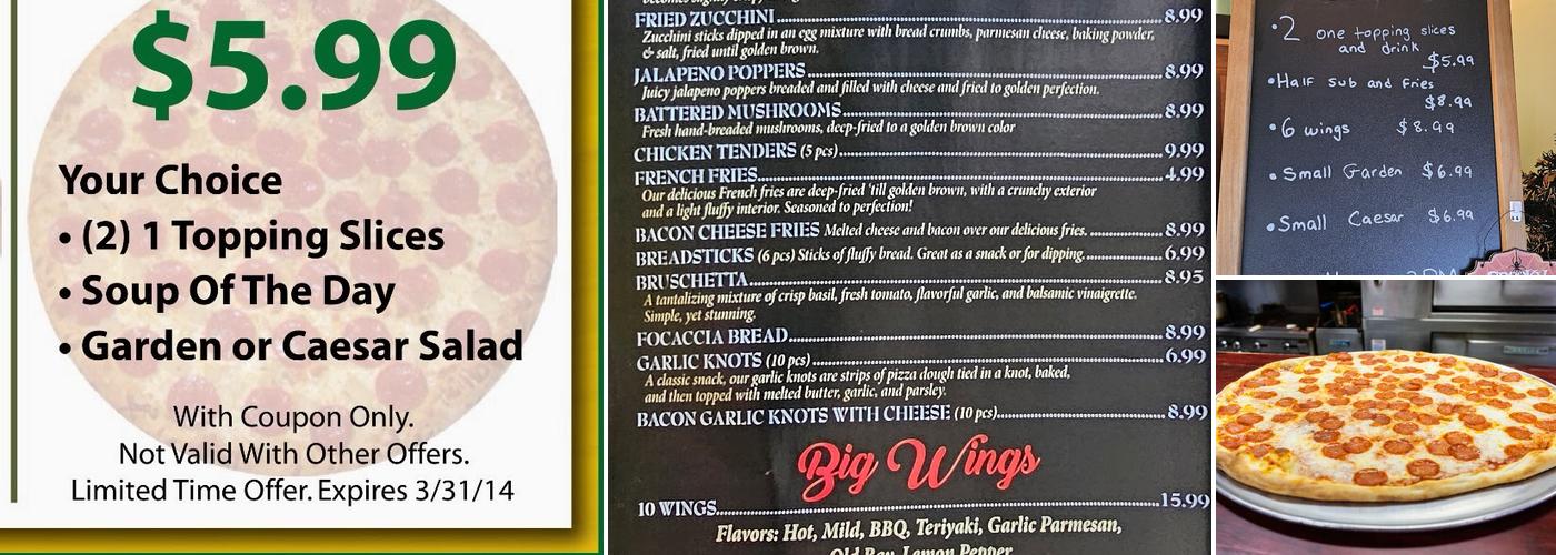 Pizza Plus Menu