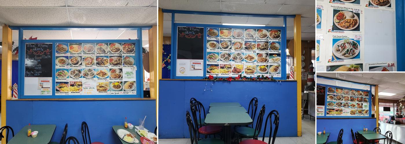 Lighthouse Seafood Market Menu