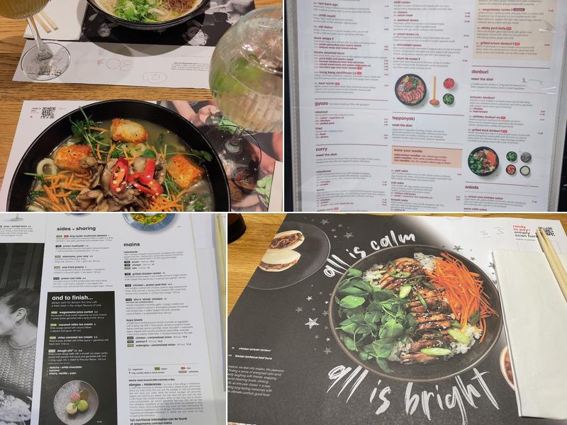 wagamama holborn Menu
