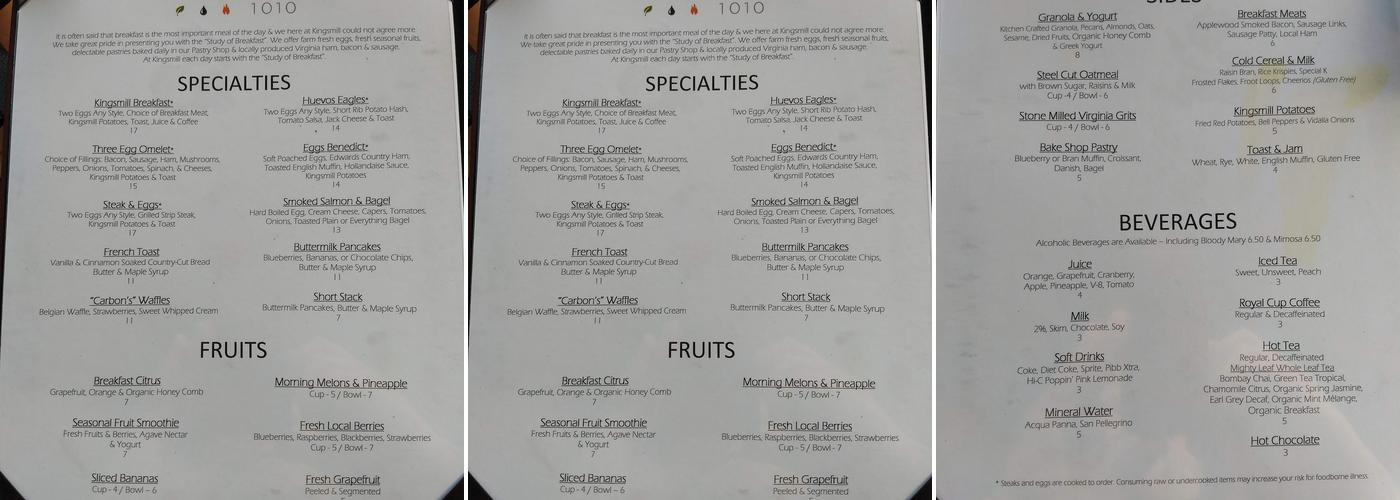 Elements 1010 Menu