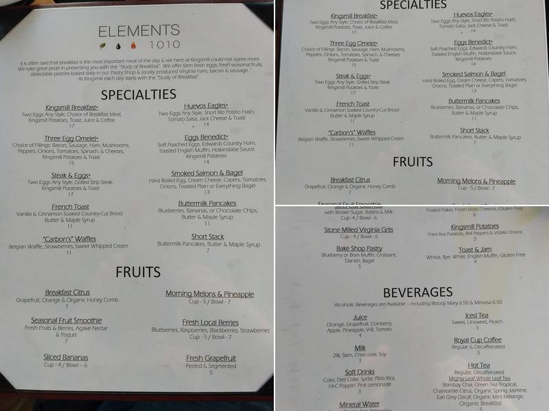 Elements 1010 Menu