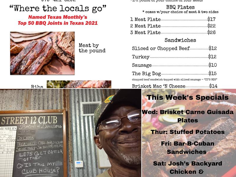 LJ's BBQ Menu