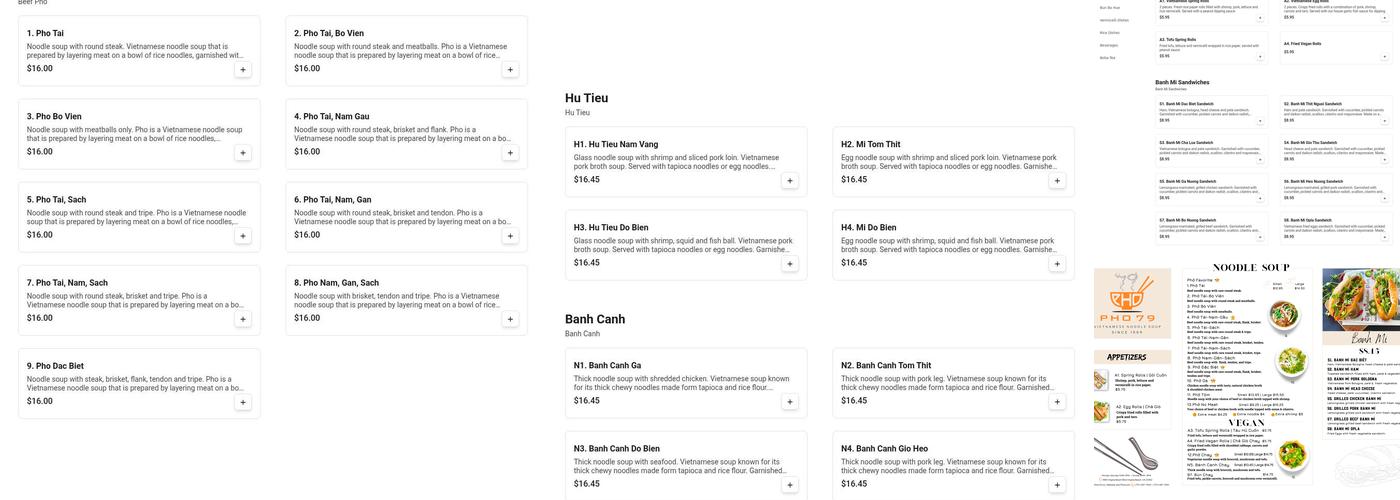 Pho 79 Menu
