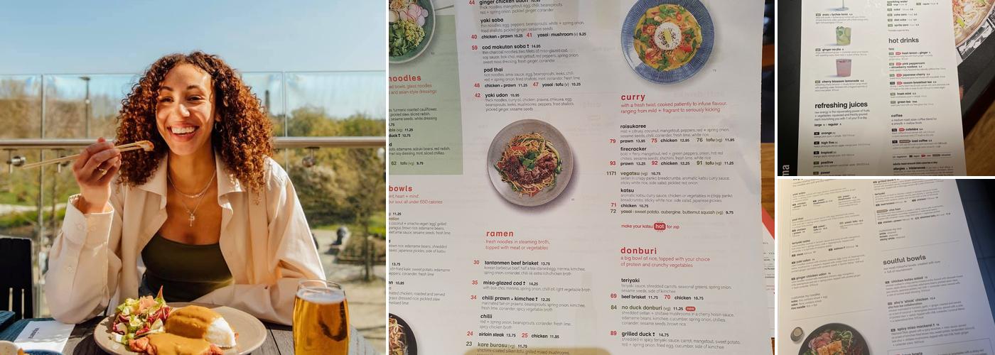 wagamama cardinal walk Menu