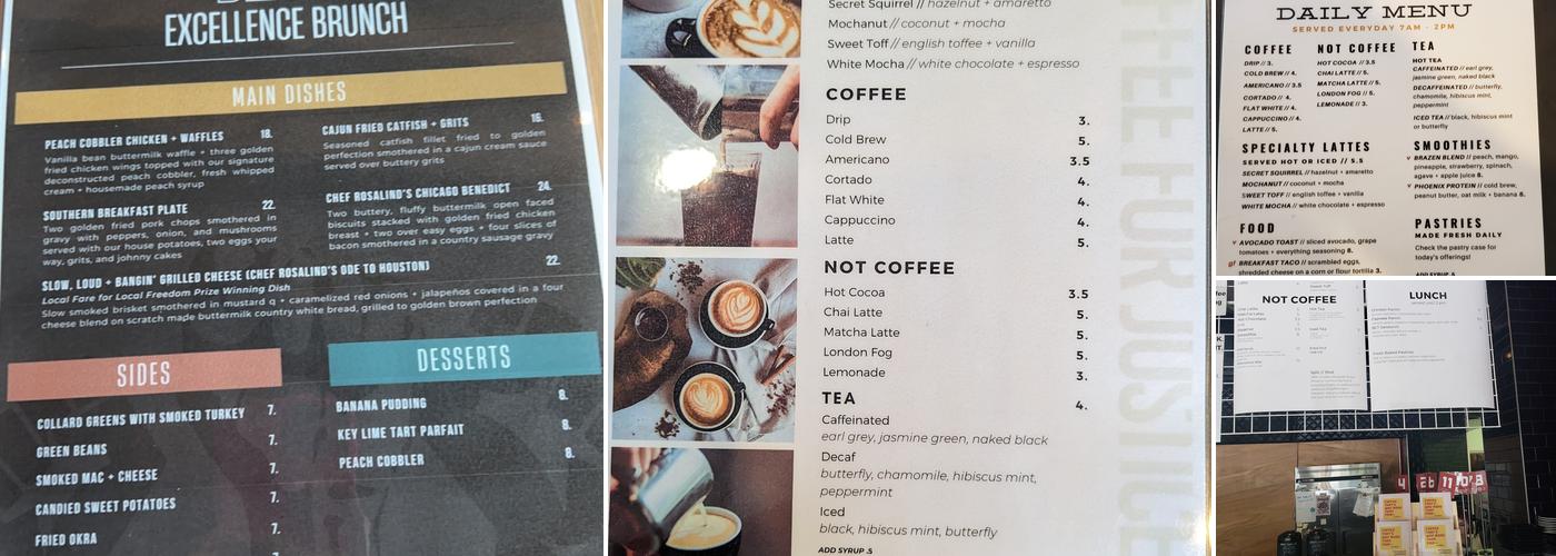 A 2nd Cup Menu