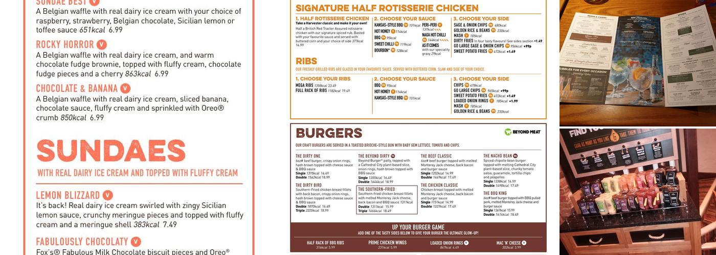 Golden Fleece Brentwood Menu