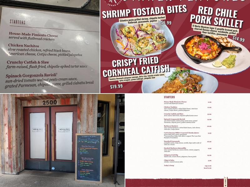 Jack Allen's Kitchen Menu