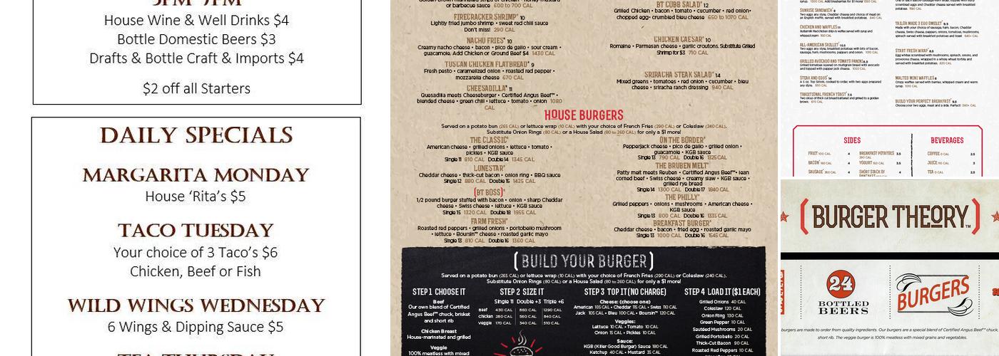 Burger Theory Katy Menu