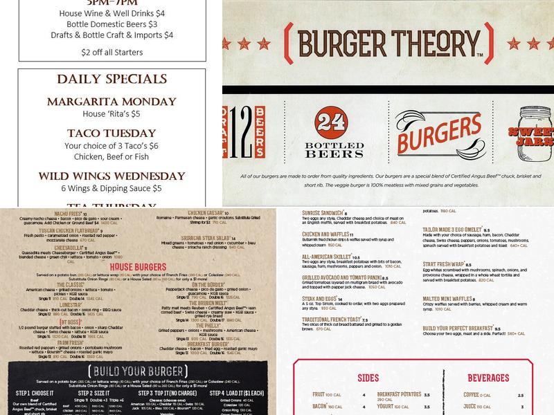 Burger Theory Katy Menu