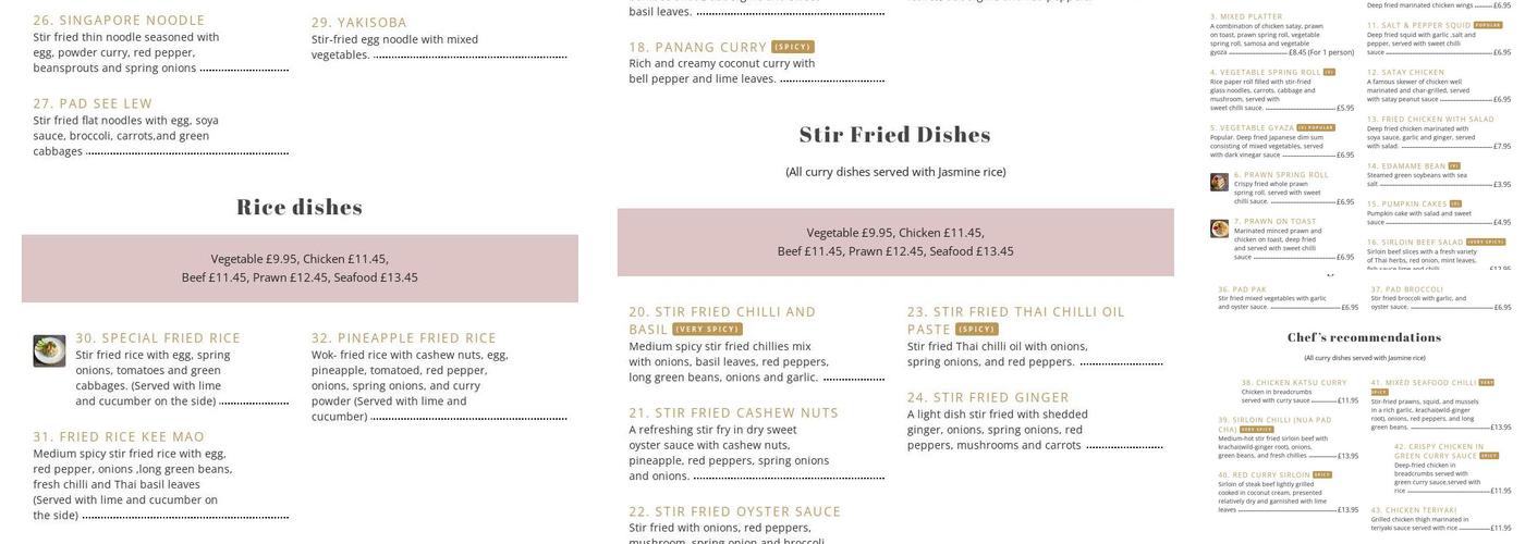 The Queens Head Public House Menu