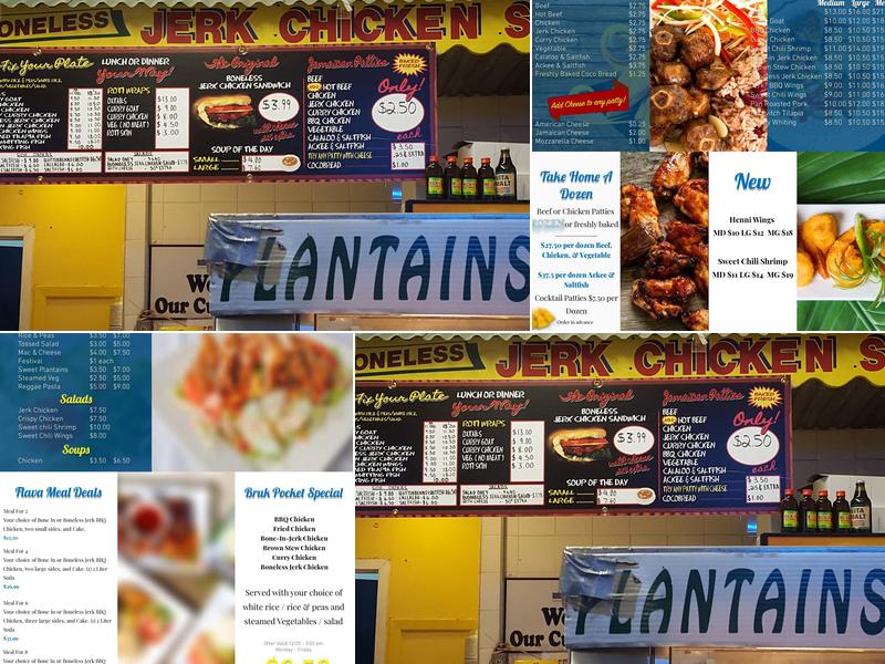 Jamaican Flavors Restaurant Menu