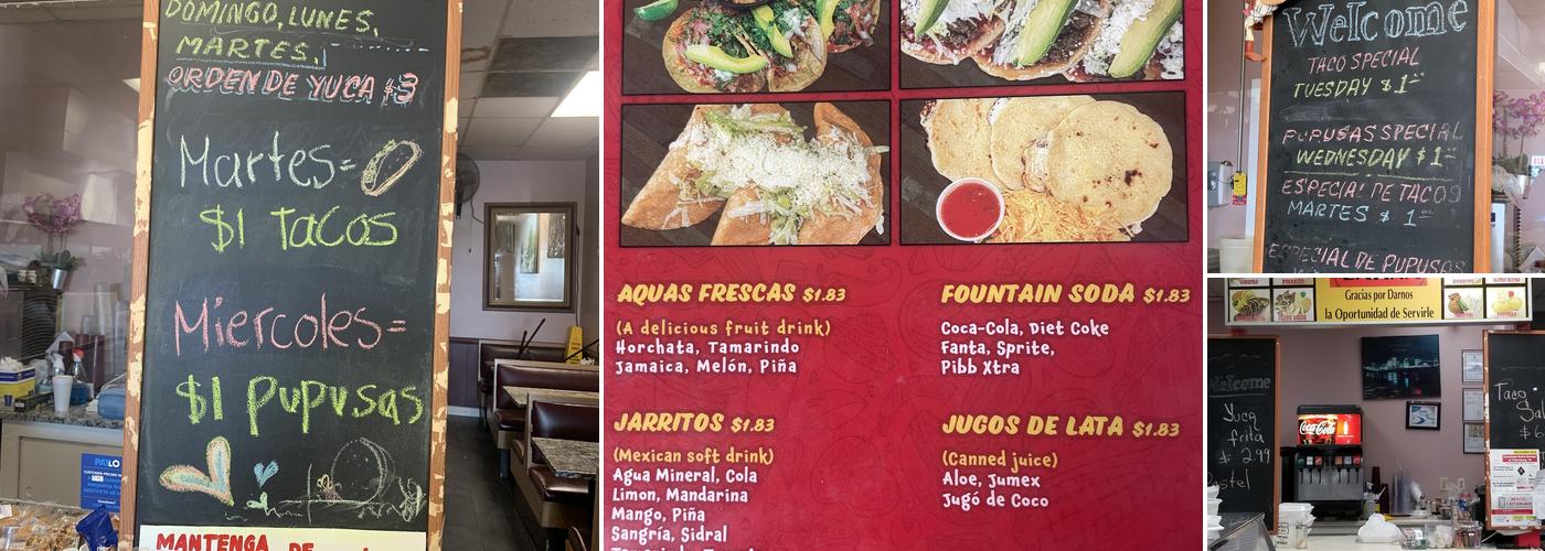 Shelly's Food, Comida Latina Menu