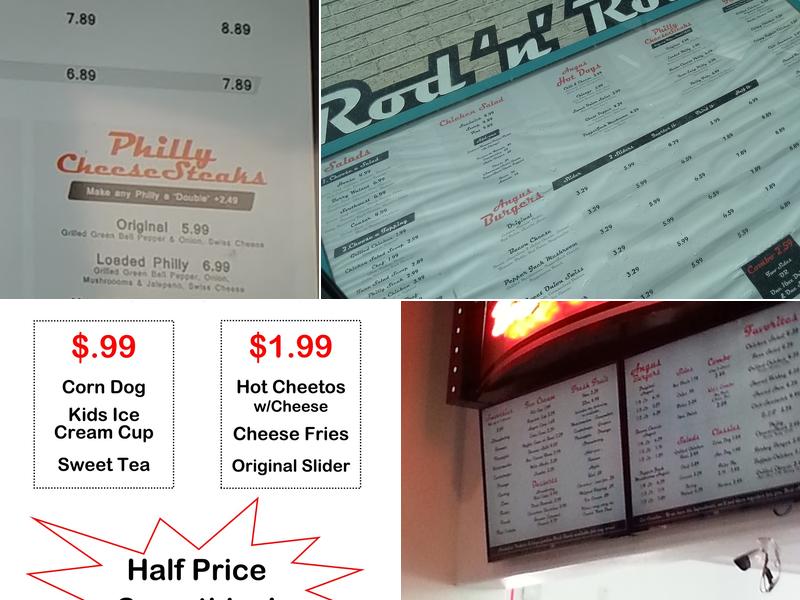 Rod 'n' Roll's Treats & Eats Menu