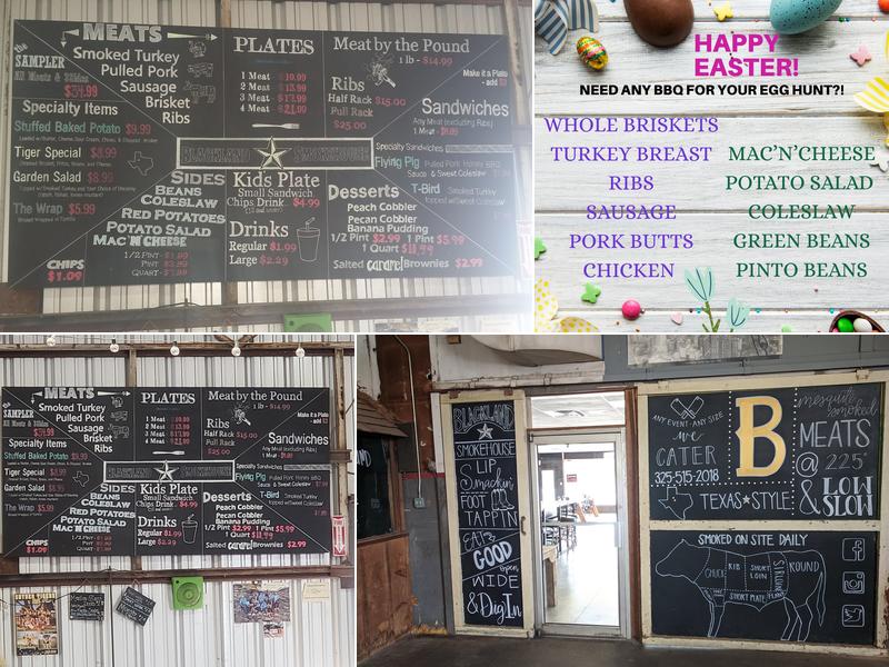 Blackland Smokehouse Menu