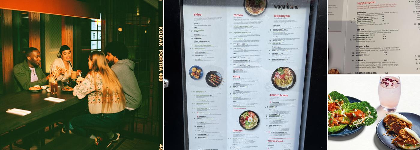 wagamama clink street Menu