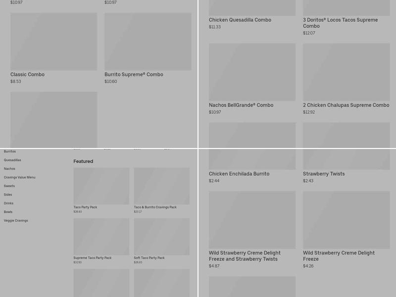 Taco Bell Menu