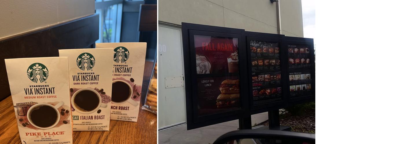 Starbucks Coffee Company Menu