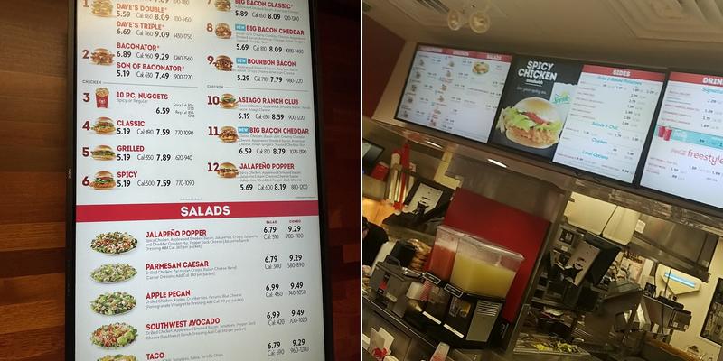 Wendy's Menu