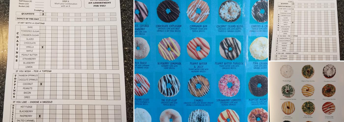 Dougie Donuts Menu