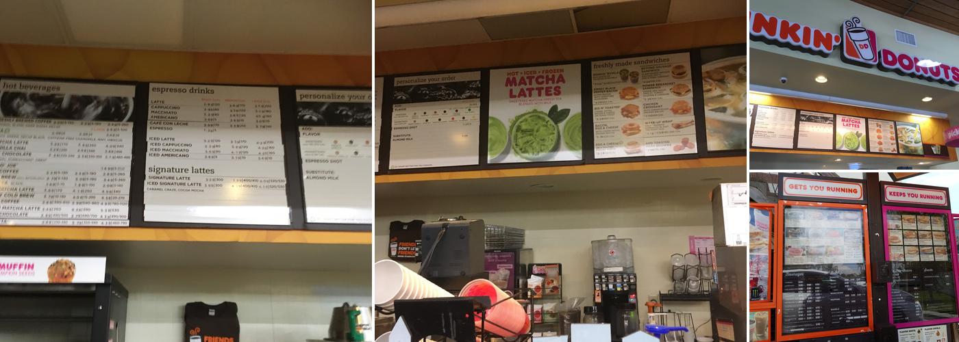 Dunkin' Menu