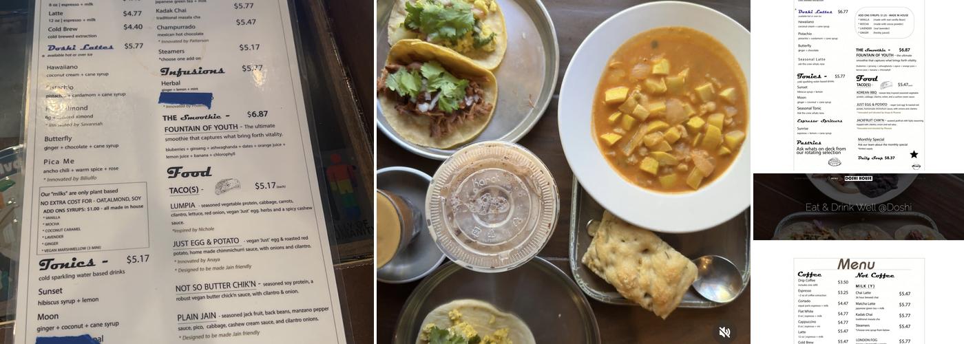 The Doshi House Menu