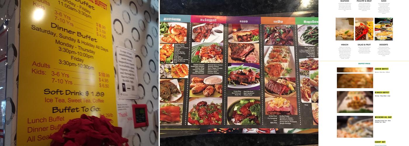 Flaming Grill & Supreme Buffet Menu
