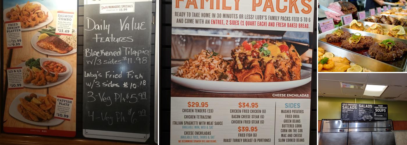 Luby's Menu