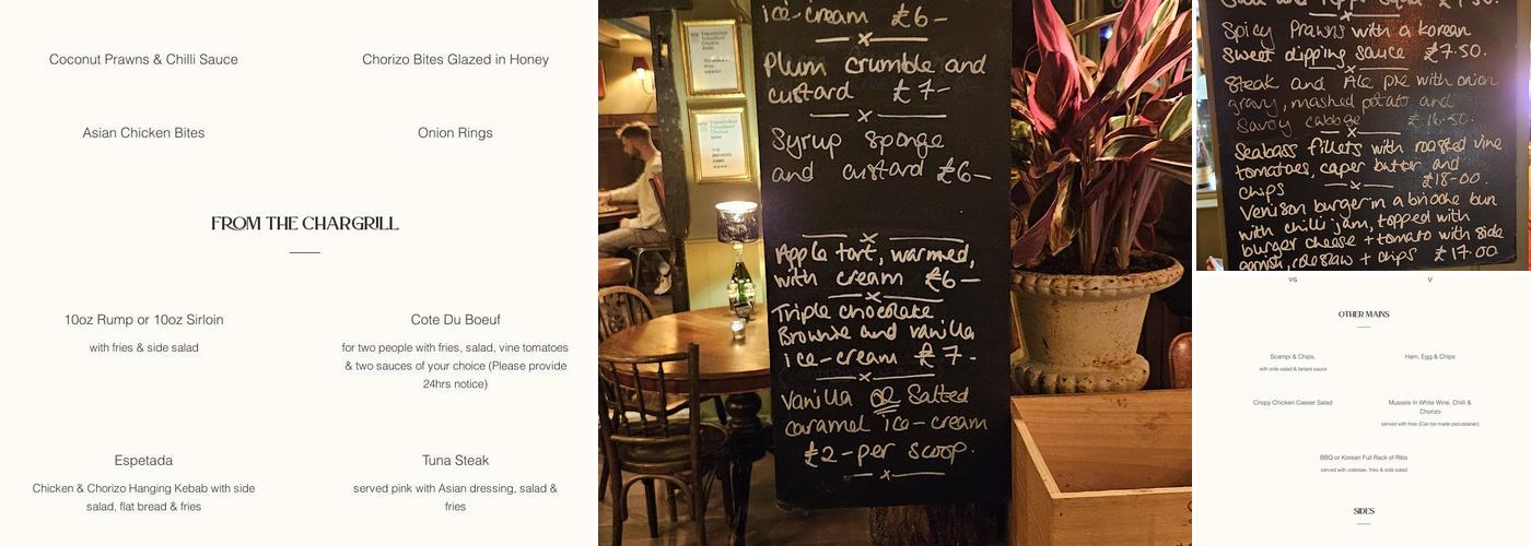 The Brewer's Arms Menu