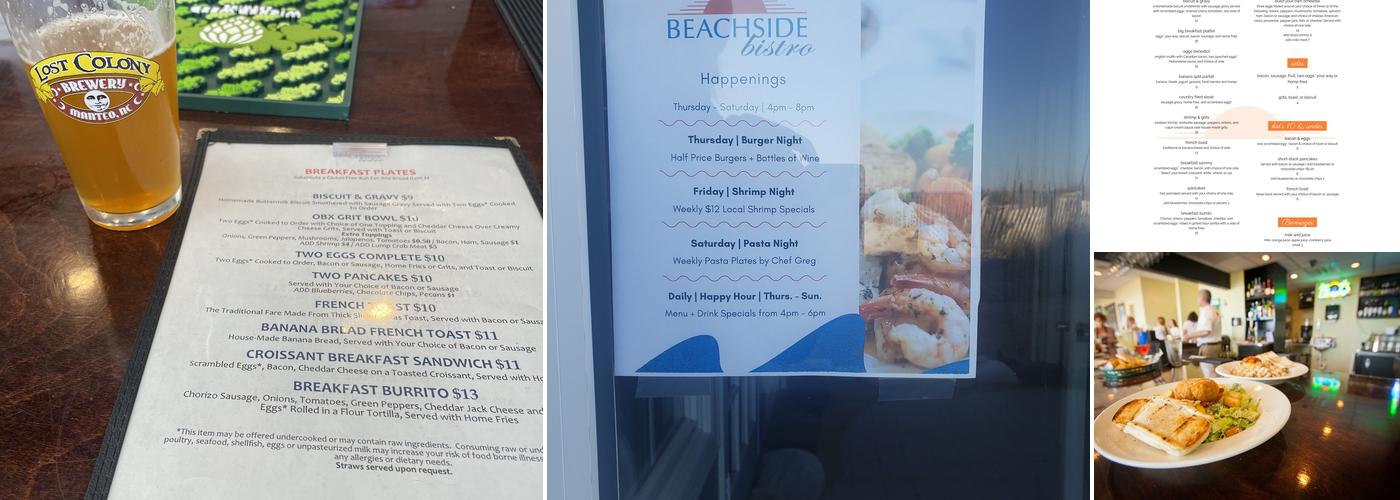 Beachside Bistro Menu