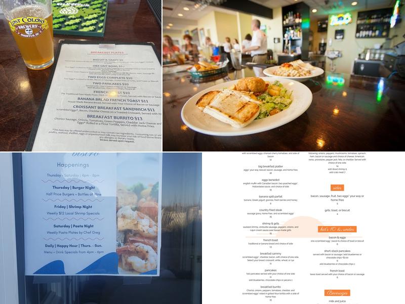 Beachside Bistro Menu