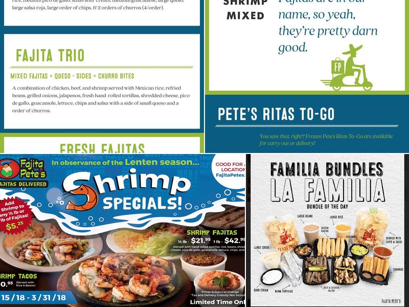 Fajita Pete's - Tomball Menu