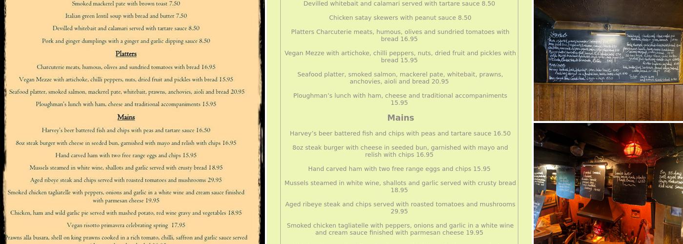 The Star Inn Menu