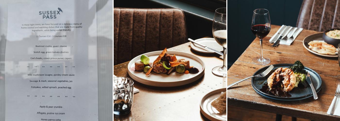Sussex Pass @ The White Hart Menu
