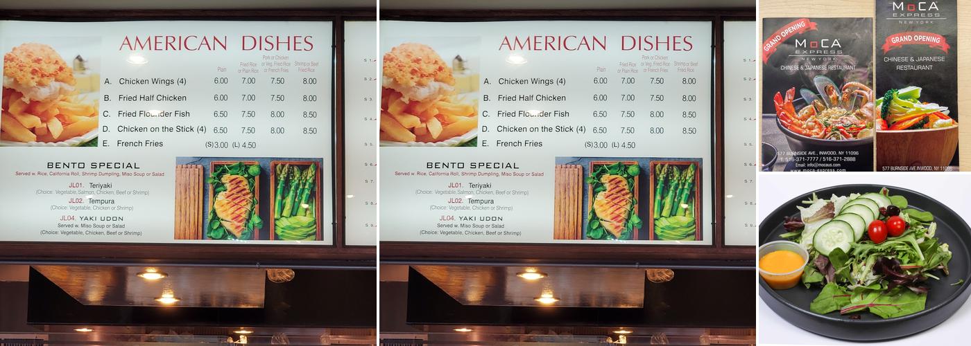 Moca Express Menu
