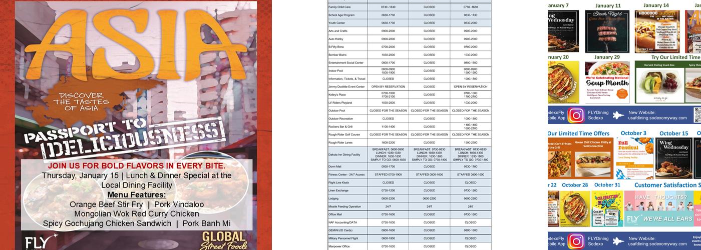 Fly By Inn Menu