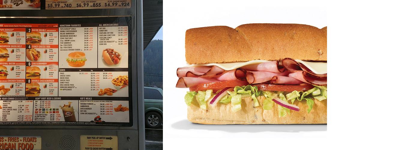 Subway Menu