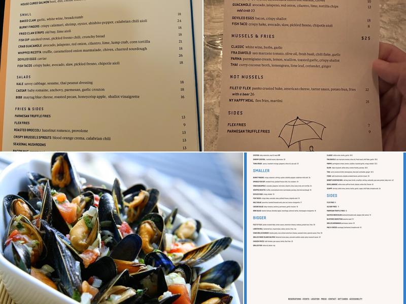 Flex Mussels Menu