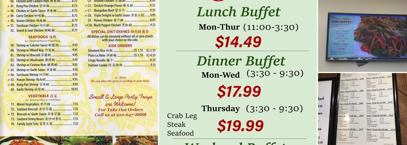 King Buffet Menu