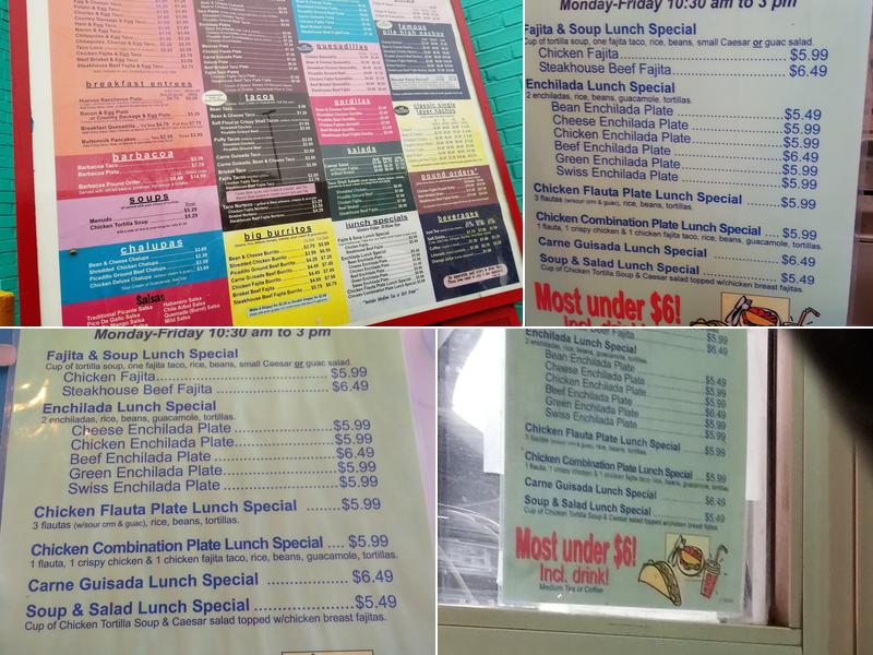 Chacho's Menu