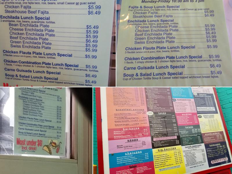 Chacho's Menu