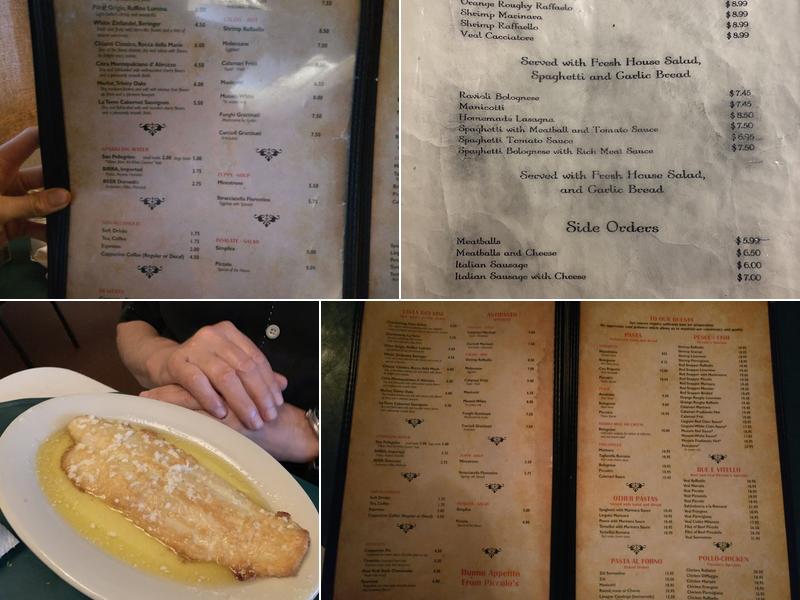 Piccolo Ristaurante Italiano Menu